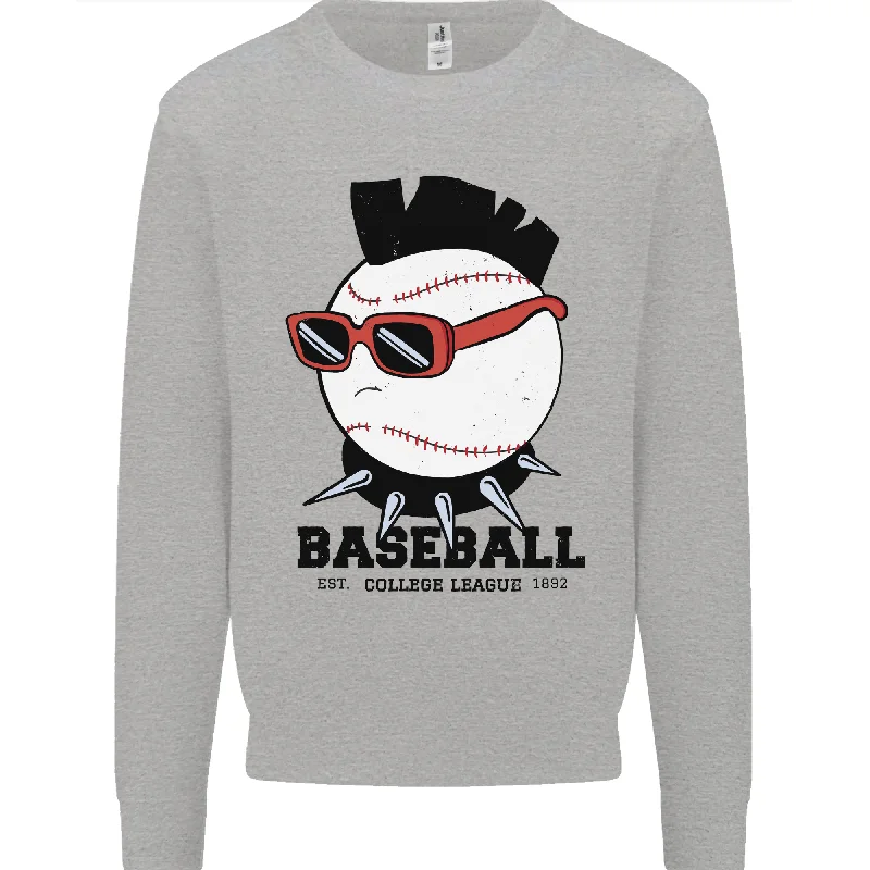 Time-Limited Offer casual workout hoodieBaseball Punk Rocker Mens Sweatshirt Jumper
