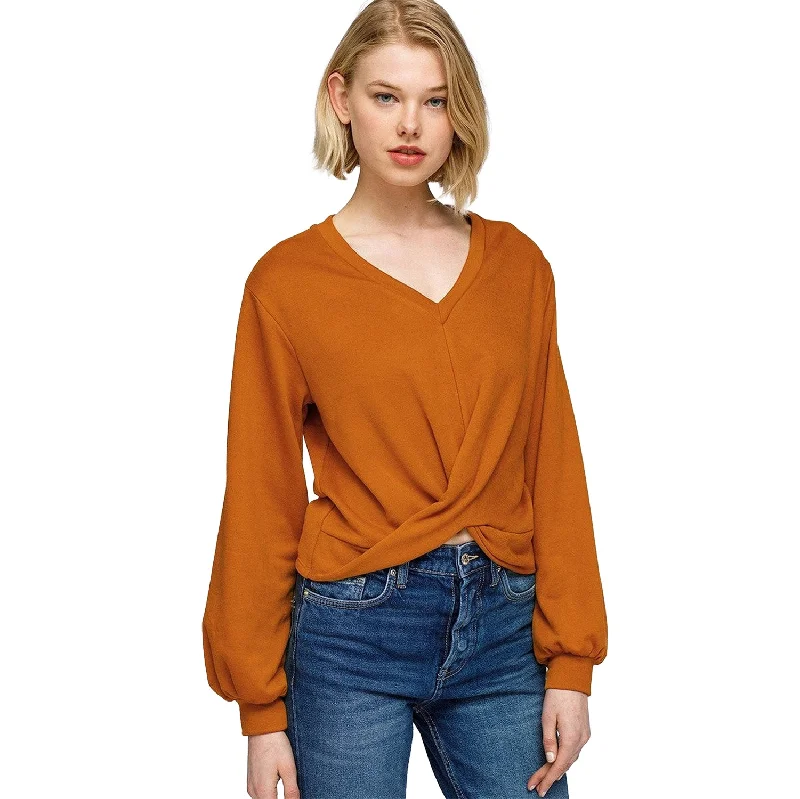 Deal Frenzy Women's V-Neck Wrap Front Sweatshirt