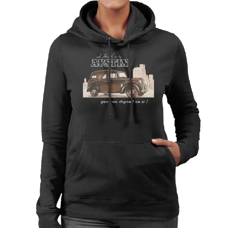 Today's Special street style hoodieAustin You Can Depend On It British Motor Heritage Women's Hooded Sweatshirt Today's Special street style hoodieAustin You Can Depend On It British Motor Heritage Women's Hooded Sweatshirt