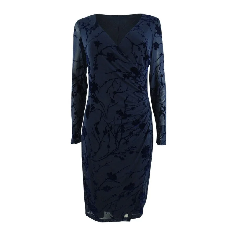 Hot Deal denim dressLauren by Ralph Lauren Women's Flocked Floral Velvet Dress (4, Navy) Hot Deal denim dressLauren by Ralph Lauren Women's Flocked Floral Velvet Dress (4, Navy)