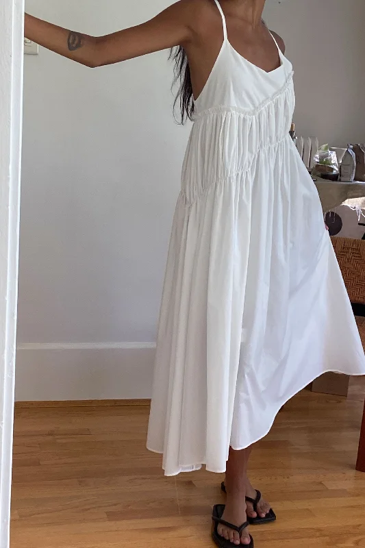 Bargain Blast formal dressMIDI DRESS WITH ASYMMETRICAL RUCHING