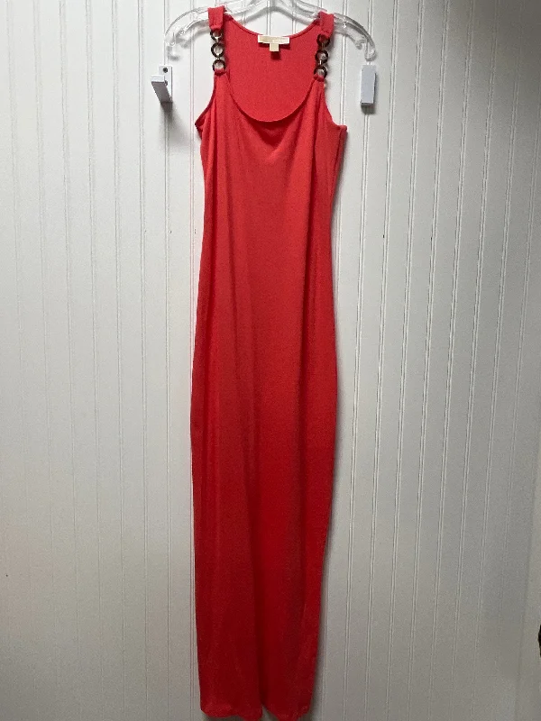 Deal of the Week lace-up dressDress Casual Maxi By Michael By Michael Kors In Coral, Size: Xs Deal of the Week lace-up dressDress Casual Maxi By Michael By Michael Kors In Coral, Size: Xs