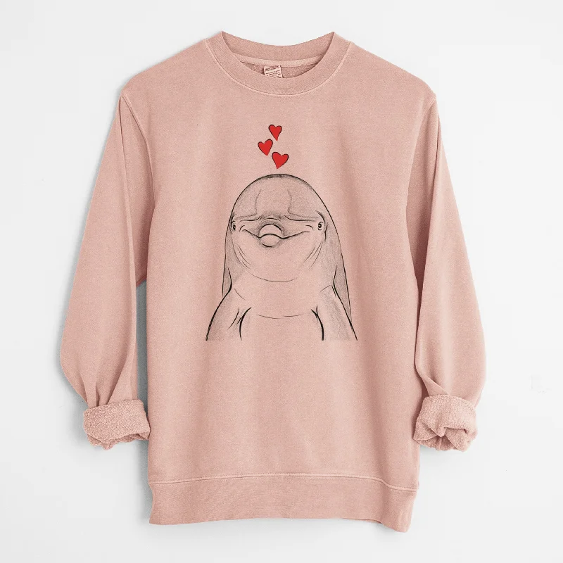 Overstock cozy workout hoodieValentine Dave the Dolphin - Unisex Pigment Dyed Crew Sweatshirt Overstock cozy workout hoodieValentine Dave the Dolphin - Unisex Pigment Dyed Crew Sweatshirt