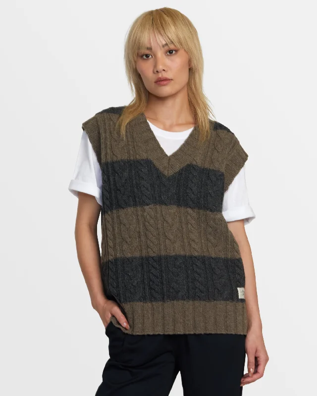 Bonus Savings Chefs Kiss Sweater Vest - Black