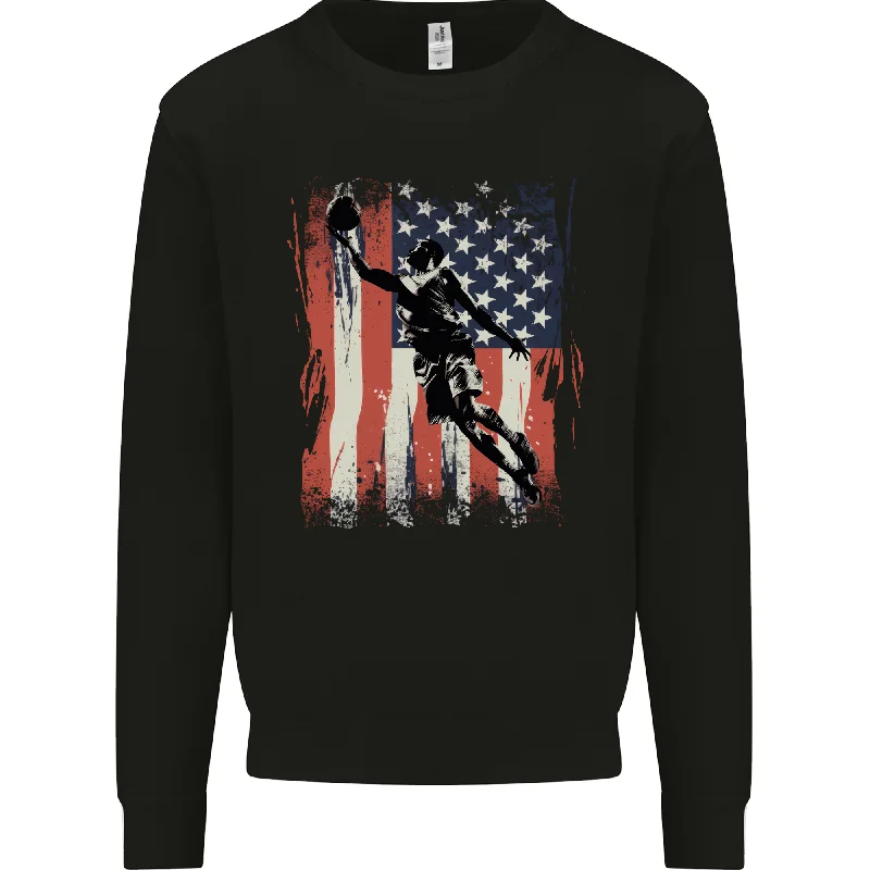 Best Seller fashionable fitness sweatshirtBasketball Player Flag USA America Mens Sweatshirt Jumper Best Seller fashionable fitness sweatshirtBasketball Player Flag USA America Mens Sweatshirt Jumper