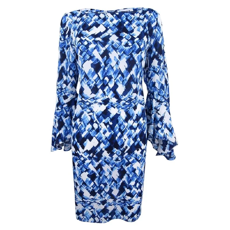 Low Prices relaxed fit dressDKNY Women's Bell-Sleeve Printed Chiffon Shift Dress (8, Blue/Multi) Low Prices relaxed fit dressDKNY Women's Bell-Sleeve Printed Chiffon Shift Dress (8, Blue/Multi)