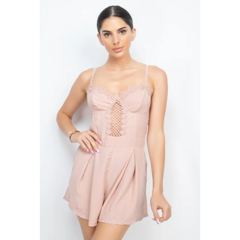 Daily Specials draped dressCinched Zip Sweetheart Pleated Romper