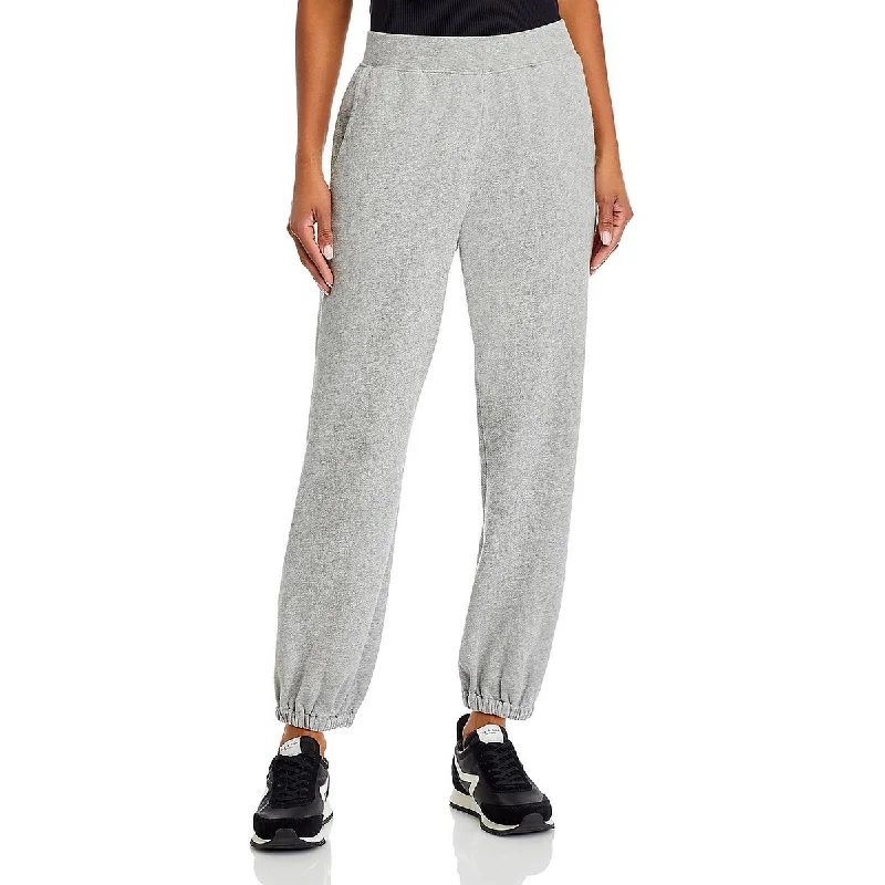 Steals and Deals VELVET BY GRAHAM & SPENCER Womens Elastic Waist Elastic Bottoms Sweatpants