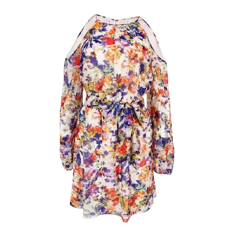 Hurry In statement dressGUESS Women's Fit & Flare Floral-Print Dress