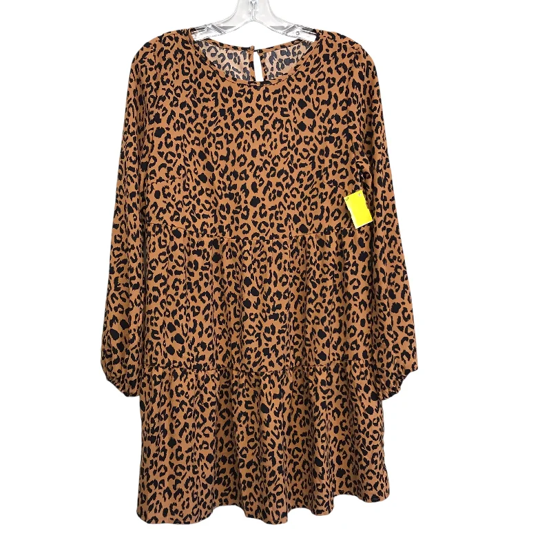 Daily Specials wool dressDress Work By Shein In Animal Print, Size:S