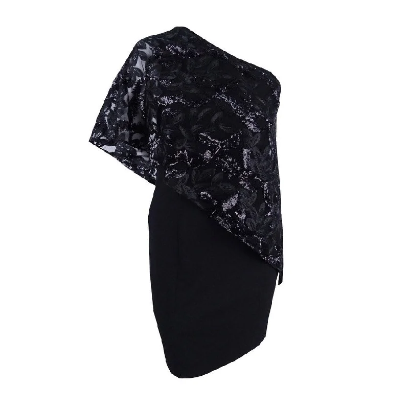 Special Offer casual evening dressTahari ASL Women's Embellished One-Shoulder Dress (10, Black) Special Offer casual evening dressTahari ASL Women's Embellished One-Shoulder Dress (10, Black)