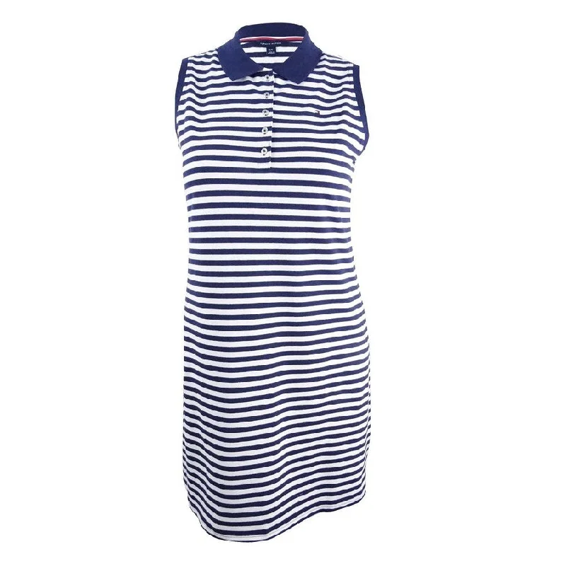 Extra Discounts comfy dressTommy Hilfiger Women's Striped Polo Dress