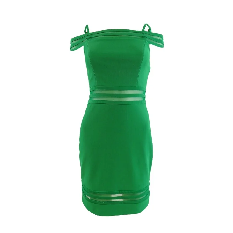 Deal Zone textured dressGuess Women's Off-The-Shoulder Shadow-Stripe Sheath Dress (0, Green) Deal Zone textured dressGuess Women's Off-The-Shoulder Shadow-Stripe Sheath Dress (0, Green)