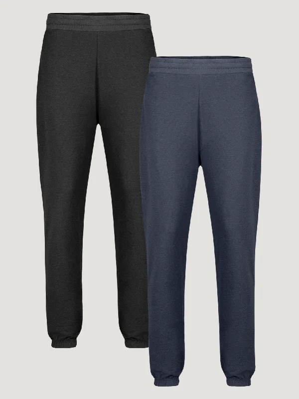 Price Drop Alert Women’s Terry Jogger Foundation 2-Pack (Black + Odyssey Blue)