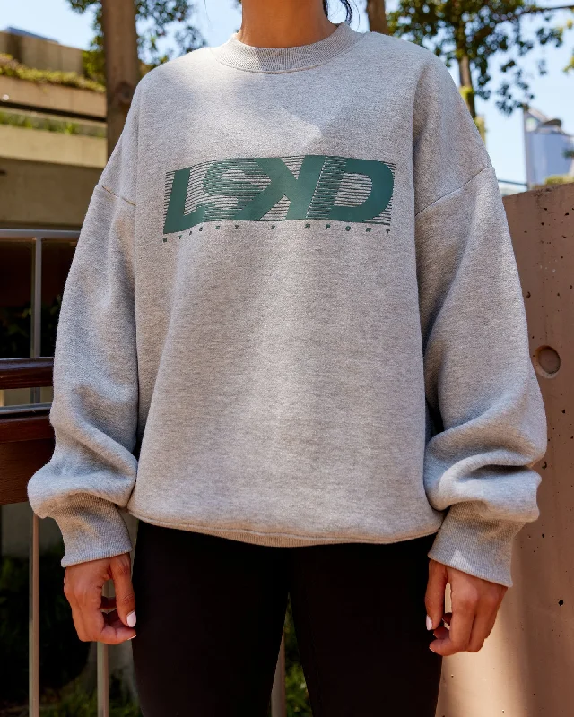 New Deals Move Oversized Sweater - Light Grey Marl-Sagebrush
