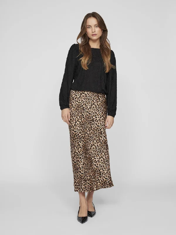 Big Discounts stylish party dressVielette High Waisted Maxi Skirt (Caramel Cafe/Leopard)