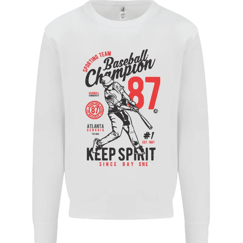 New Markdowns fashion gym hoodieBaseball Champion Player Mens Sweatshirt Jumper