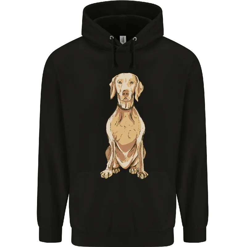 Mega Deal soft pullover hoodieA Hungarian Vizsla Posing Dog Mens 80% Cotton Hoodie