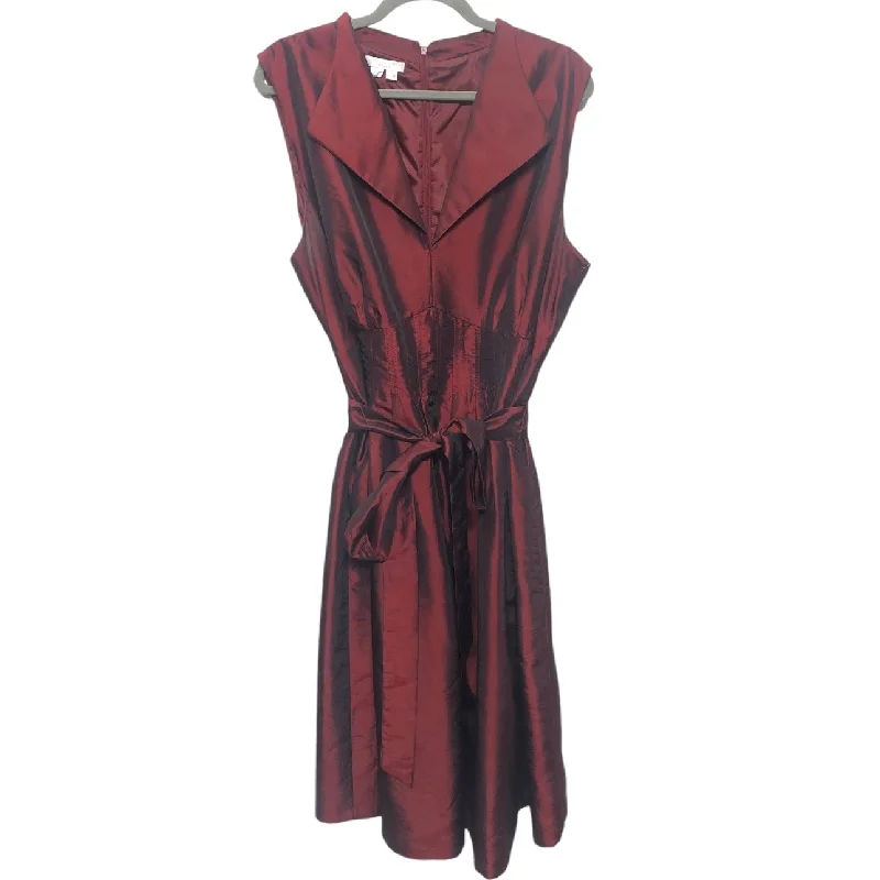 YEAR-End Sale floral wrap dressDress Work By London Times In Red, Size: 22