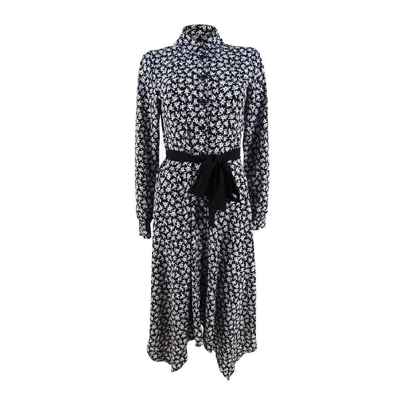 Price Meltdown statement dressMICHAEL Michael Kors Women's Floral-Print Belted Dress (XS, Black/White) Price Meltdown statement dressMICHAEL Michael Kors Women's Floral-Print Belted Dress (XS, Black/White)