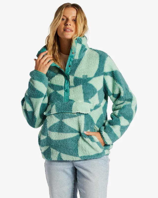 Weekend Special Switchback Mock Neck Fleece - Pine