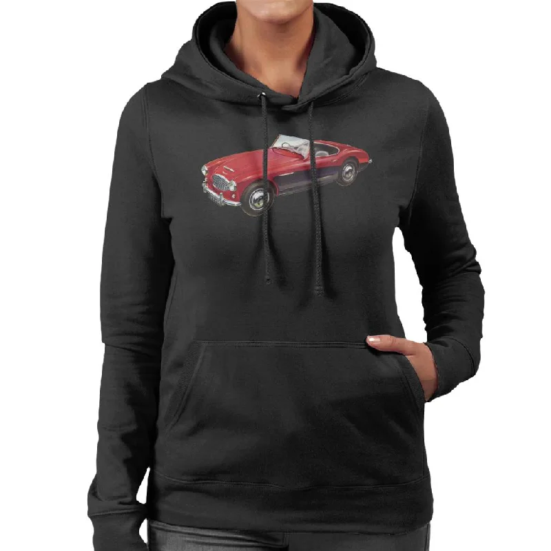 Limited Time Offer soft sports hoodieAustin Healey 3000 Mark II Red British Motor Heritage Women's Hooded Sweatshirt Limited Time Offer soft sports hoodieAustin Healey 3000 Mark II Red British Motor Heritage Women's Hooded Sweatshirt