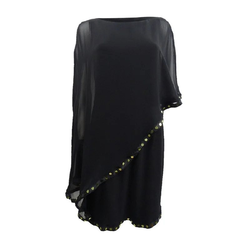 Price Fest draped dress28th & Park Women's Embellished Cape Sheath Dress (S, Black/Gold) Price Fest draped dress28th & Park Women's Embellished Cape Sheath Dress (S, Black/Gold)