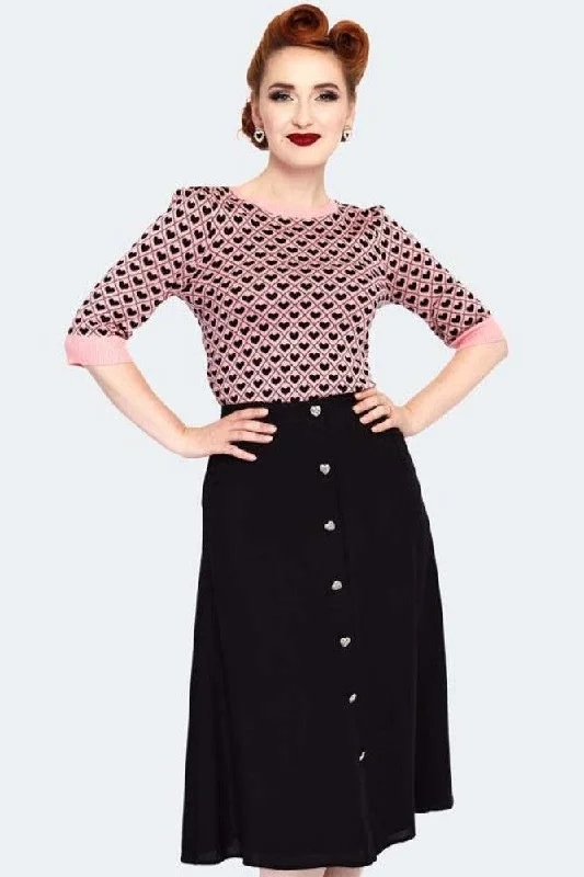 Exclusive Access Heart Pattern Sweater