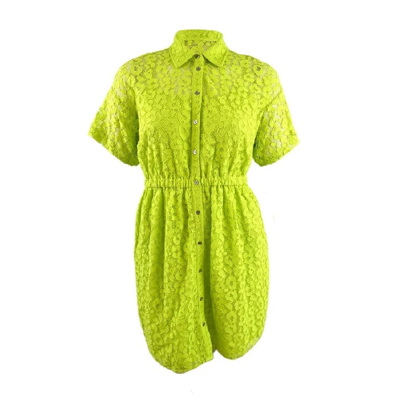 Epic Deals summer floral dressMICHAEL Michael Kors Women's Lace Shirt Dress (L, Bright Limeade) Epic Deals summer floral dressMICHAEL Michael Kors Women's Lace Shirt Dress (L, Bright Limeade)