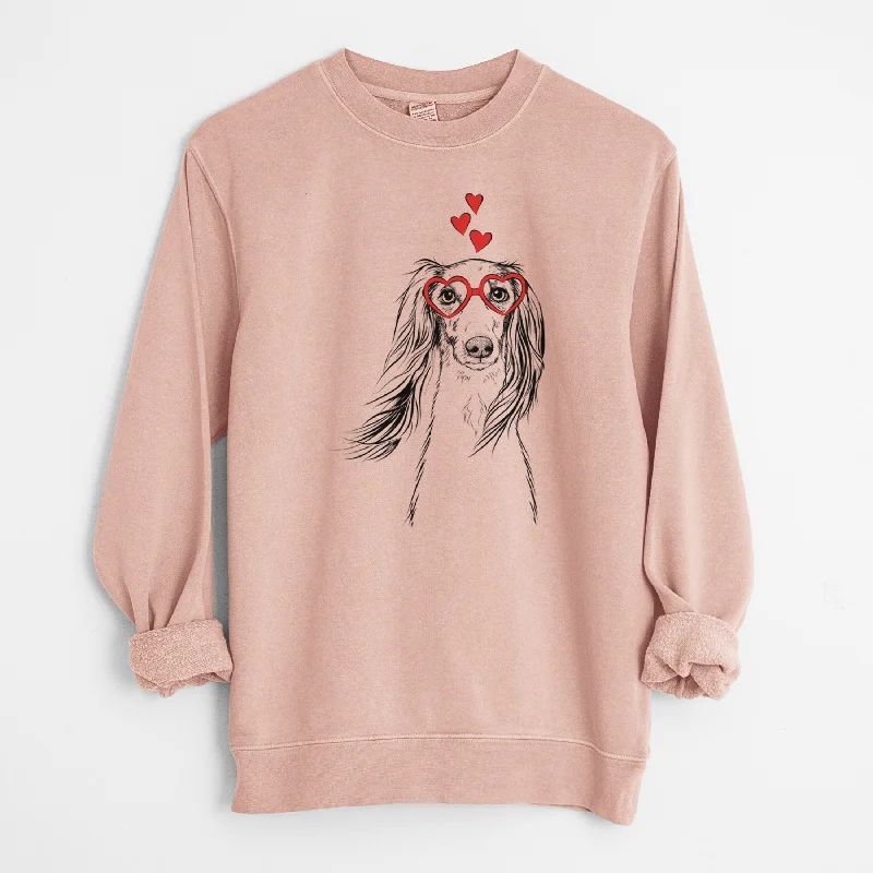 Low Prices cool workout sweatshirtValentine Zahra the Saluki - Unisex Pigment Dyed Crew Sweatshirt Low Prices cool workout sweatshirtValentine Zahra the Saluki - Unisex Pigment Dyed Crew Sweatshirt