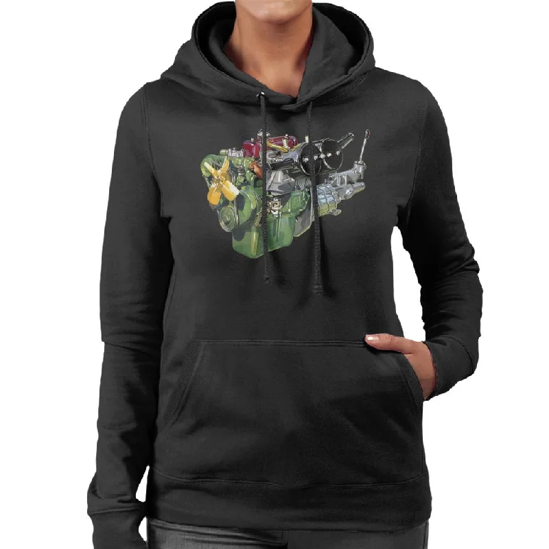Anniversary Sale cozy pullover hoodieAustin Healey Engine British Motor Heritage Women's Hooded Sweatshirt Anniversary Sale cozy pullover hoodieAustin Healey Engine British Motor Heritage Women's Hooded Sweatshirt