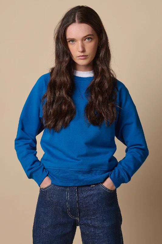 Blowout Deals Women's Raglan Sweatshirt - Cobalt