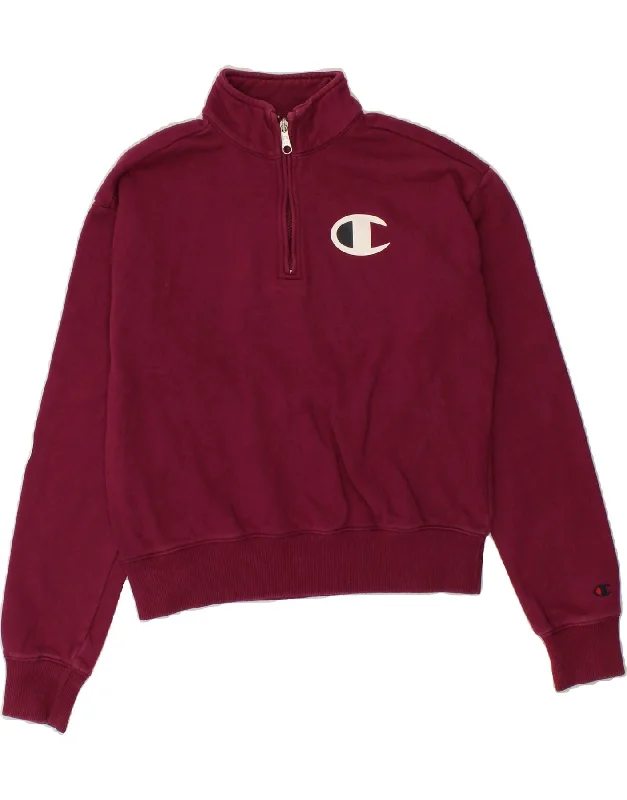 Friends and Family Sale CHAMPION Womens Crop Graphic Sweatshirt Jumper UK 10 Small Burgundy Friends and Family Sale CHAMPION Womens Crop Graphic Sweatshirt Jumper UK 10 Small Burgundy