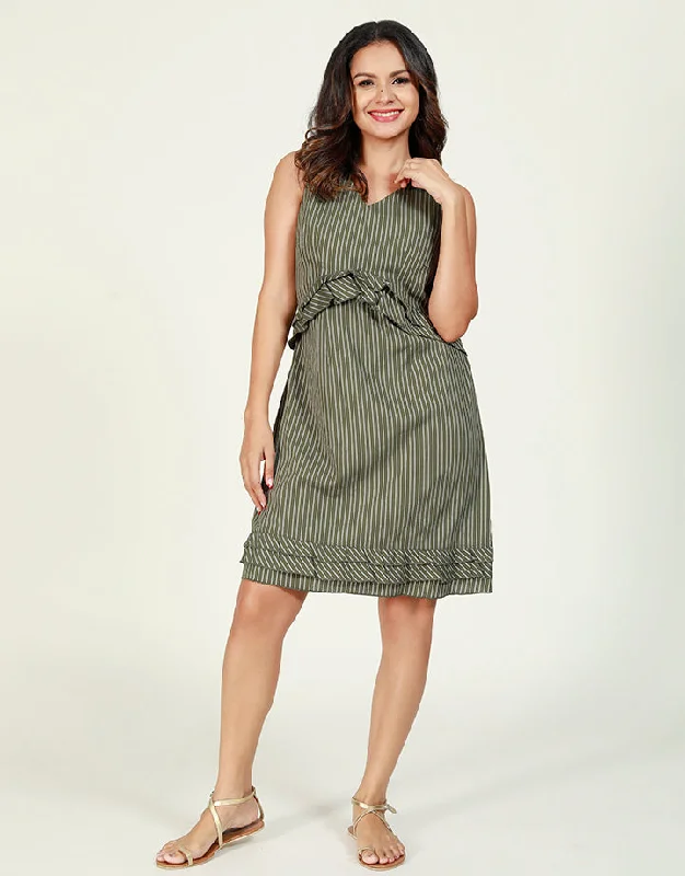 Best Bargains structured dressSleeveless Striped Dress