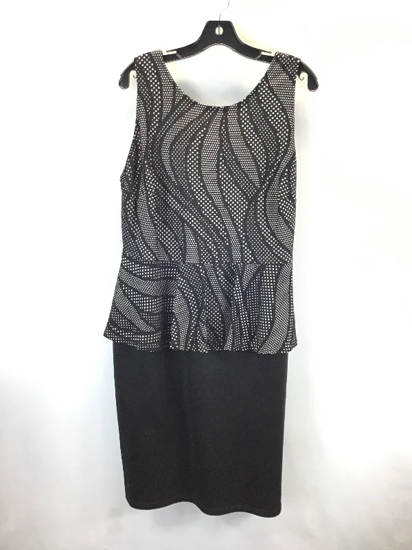 Take Advantage elegant dressDress Party Midi By Fashion To Figure In Black, Size: 3x