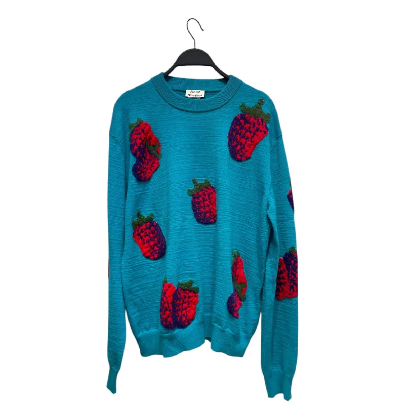 Markdowns Acne Studios/Sweatshirt/M/All Over Print/Acrylic/BLU/