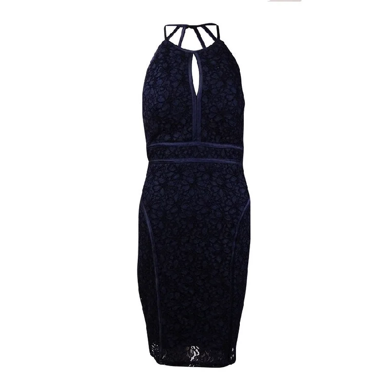 Early Access wool dressXscape Women's Keyhole Lace Halter Dress