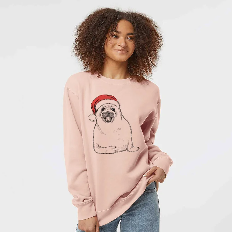 Limited Time Offer urban sports sweatshirtSanta Bub the Harp Seal - Unisex Pigment Dyed Crew Sweatshirt Limited Time Offer urban sports sweatshirtSanta Bub the Harp Seal - Unisex Pigment Dyed Crew Sweatshirt