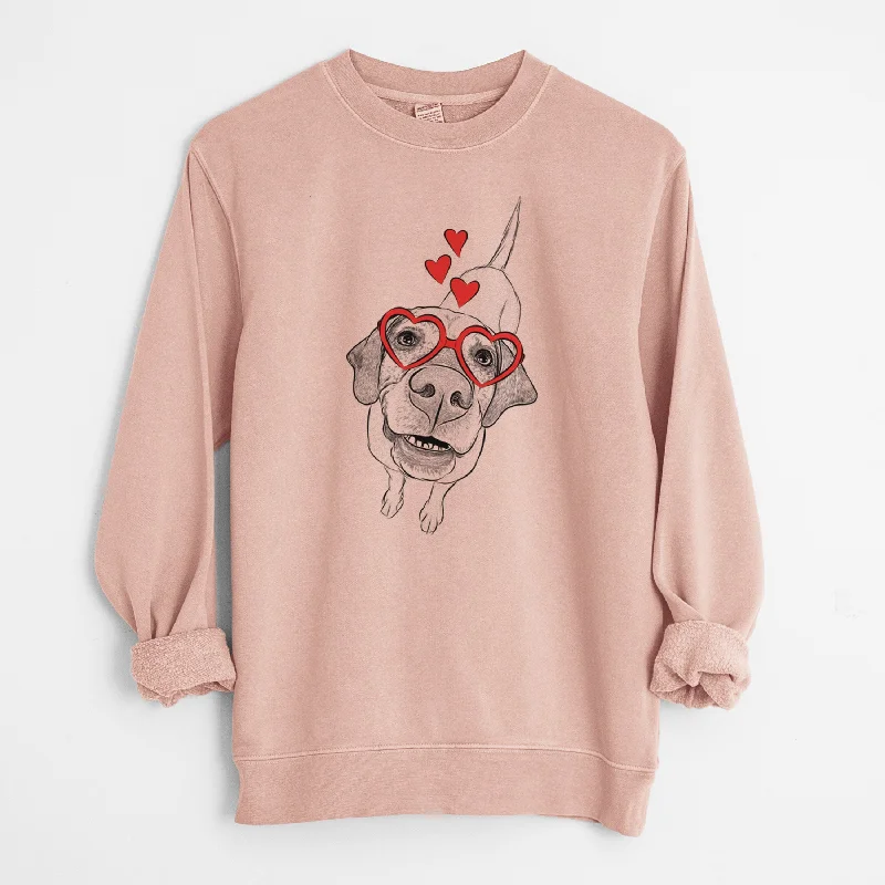 Flash Sale trendy gym wear hoodieValentine Oquirrh the Vizsla - Unisex Pigment Dyed Crew Sweatshirt Flash Sale trendy gym wear hoodieValentine Oquirrh the Vizsla - Unisex Pigment Dyed Crew Sweatshirt