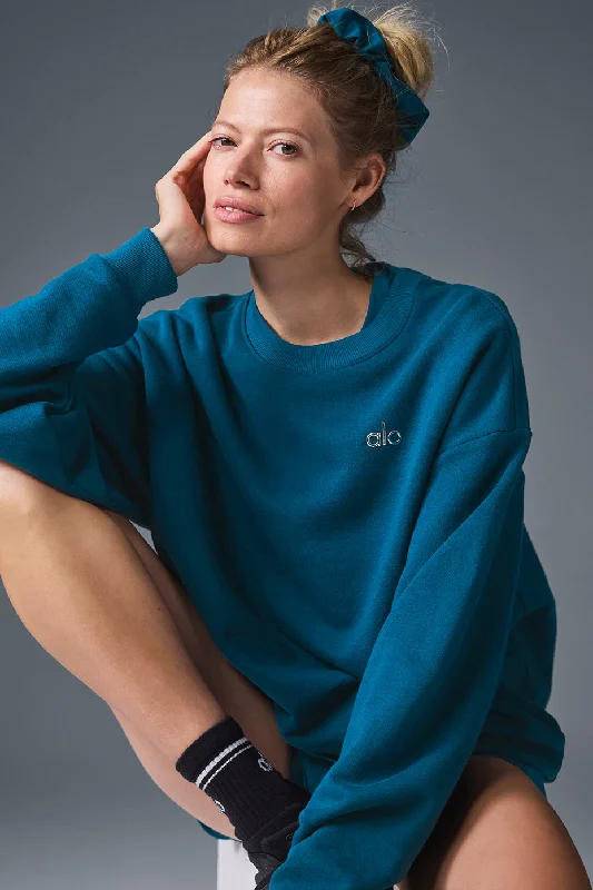 Price Cut Accolade Crew Neck Pullover - Eclipse Blue