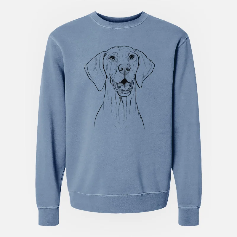 Price Blitz workout-ready hoodieBare Wesley the Vizsla - Unisex Pigment Dyed Crew Sweatshirt Price Blitz workout-ready hoodieBare Wesley the Vizsla - Unisex Pigment Dyed Crew Sweatshirt