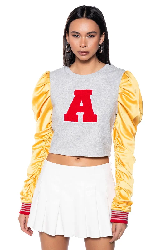 Price Drop Alert VALEDICTORIAN BADDIE PUFF SLEEVE SWEATSHIRT