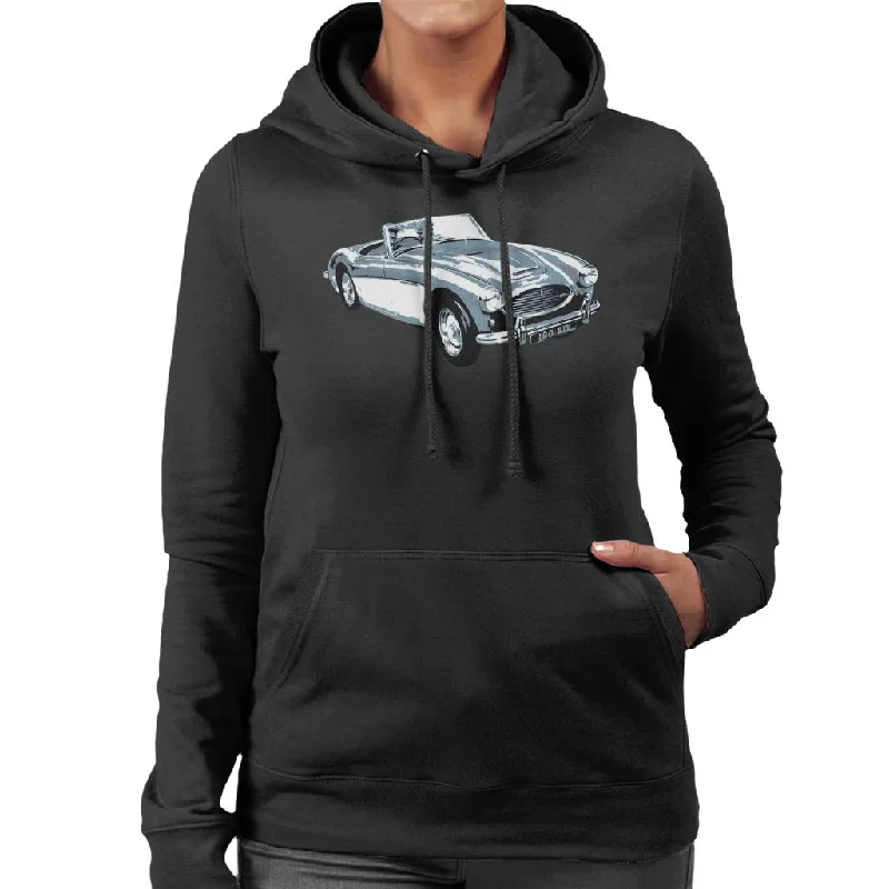 Closeout fashion hooded jacketAustin Healey 100 Six British Motor Heritage Women's Hooded Sweatshirt Closeout fashion hooded jacketAustin Healey 100 Six British Motor Heritage Women's Hooded Sweatshirt