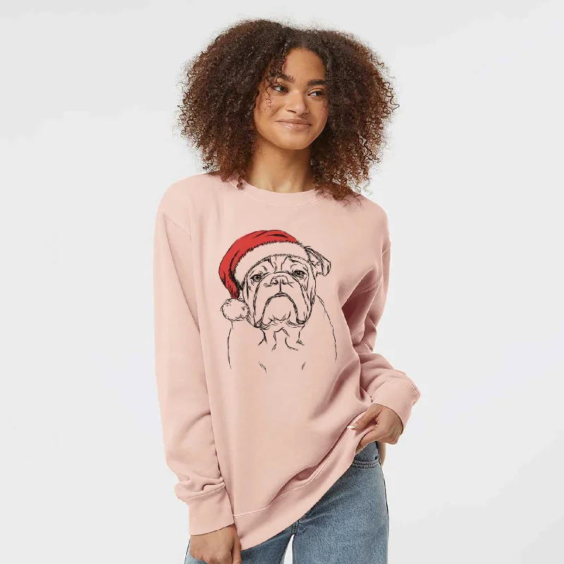 Incredible Offers comfy workout sweatshirtSanta Winston the English Bulldog - Unisex Pigment Dyed Crew Sweatshirt Incredible Offers comfy workout sweatshirtSanta Winston the English Bulldog - Unisex Pigment Dyed Crew Sweatshirt
