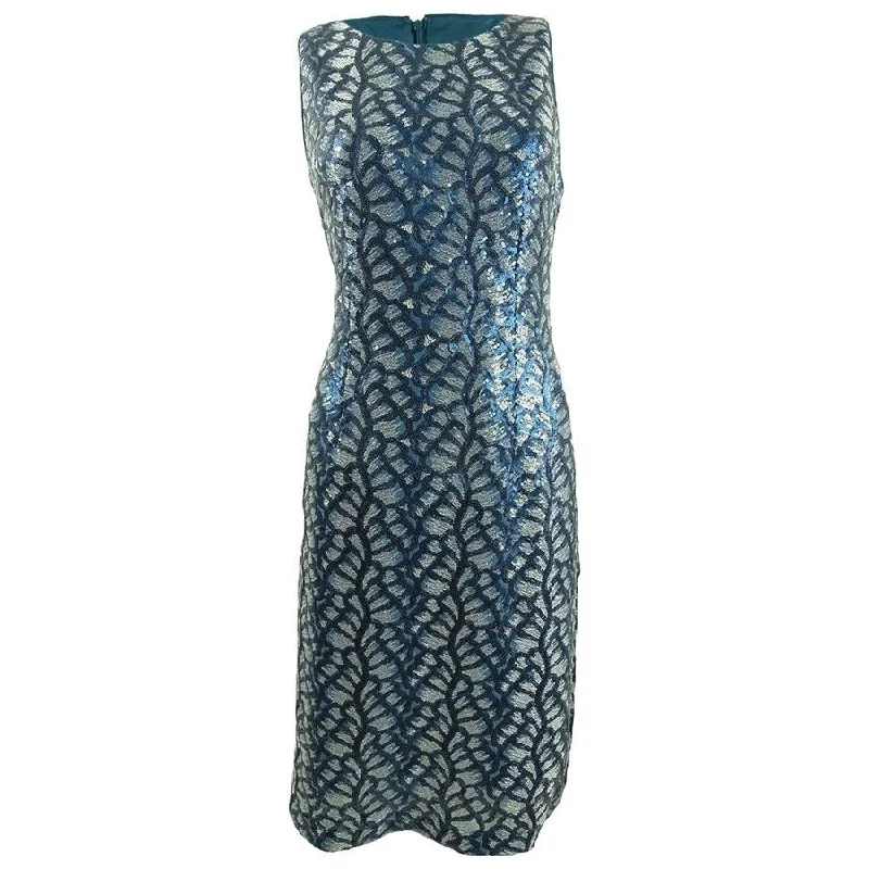 Exclusive Access stylish party dressTahari ASL Women's Sequin Sheath Dress (2, Teal Sequin) Exclusive Access stylish party dressTahari ASL Women's Sequin Sheath Dress (2, Teal Sequin)
