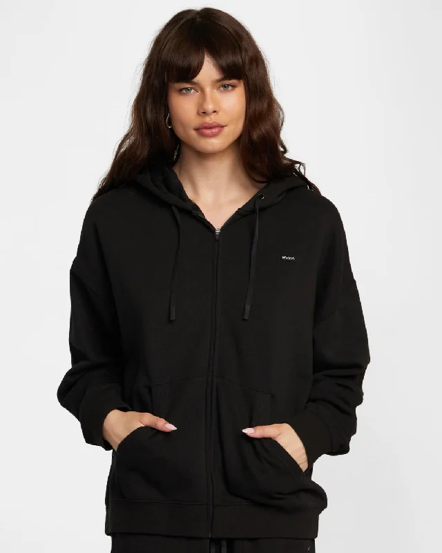 Special Promotion Sunday Hooded Base Layer Top - RVCA Black