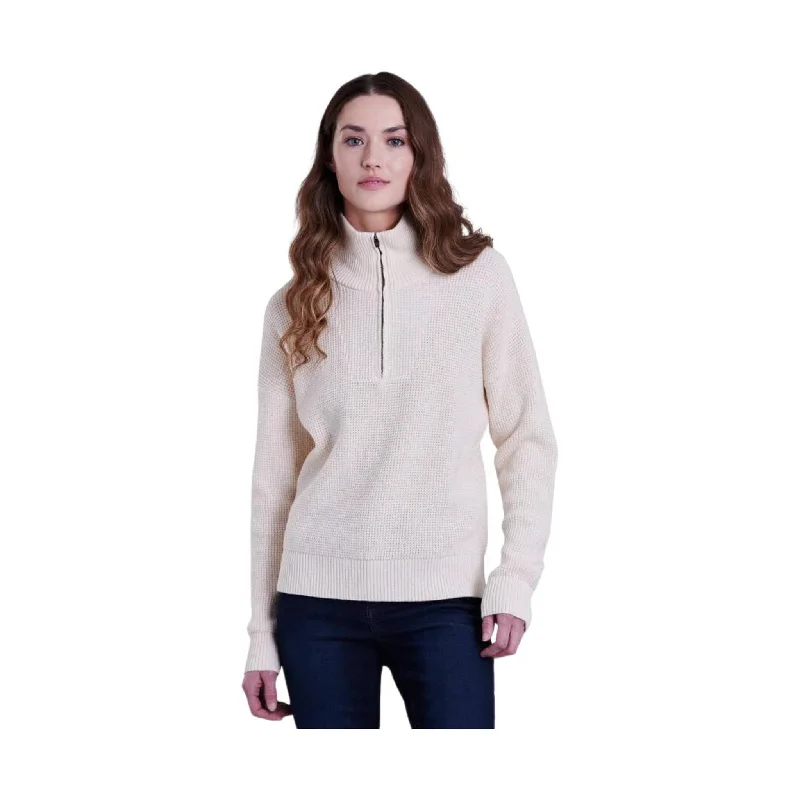 Lowest Prices Kuhl Women's Norda Quarter Zip Sweater - Stone