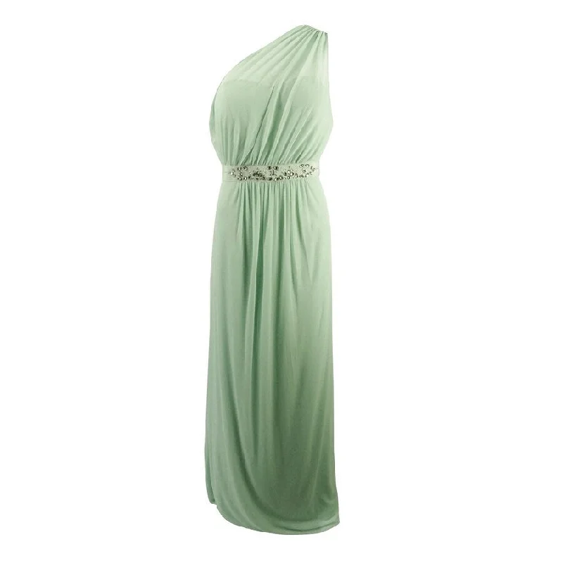 Weekend Deal cocktail dressAdrianna Papell Women's Embellished One-Shoulder Gown (2, Mint) Weekend Deal cocktail dressAdrianna Papell Women's Embellished One-Shoulder Gown (2, Mint)