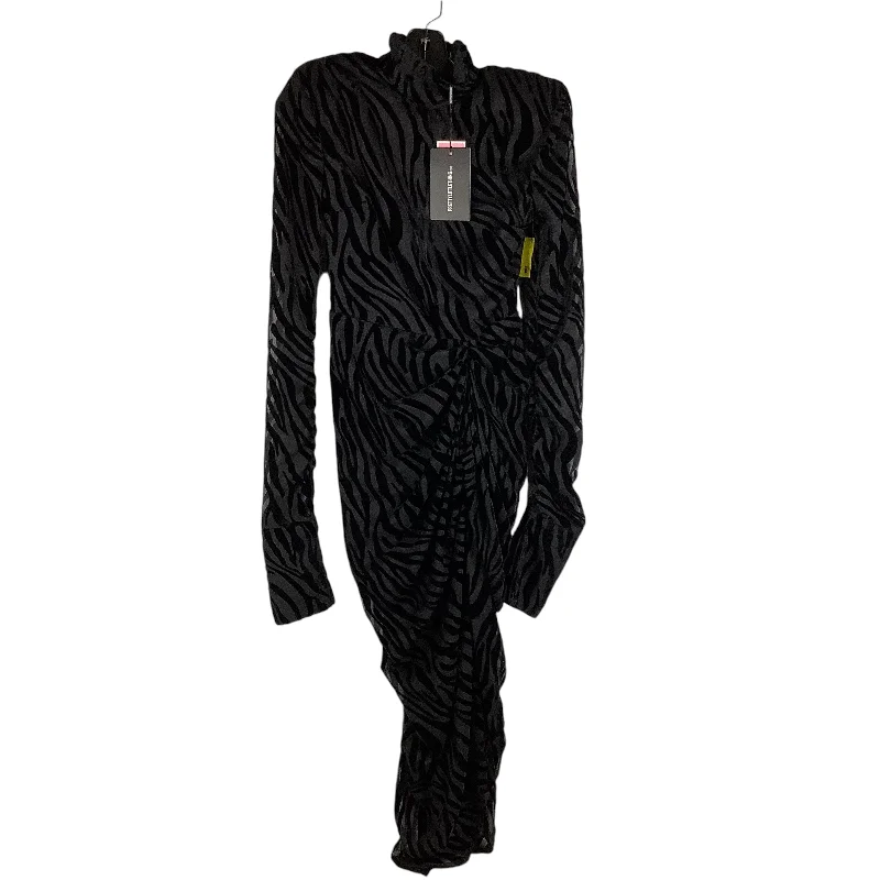 Limited Time Discount flowy evening dressDress Casual Midi By Pretty Little Thing In Black, Size: 4 Limited Time Discount flowy evening dressDress Casual Midi By Pretty Little Thing In Black, Size: 4