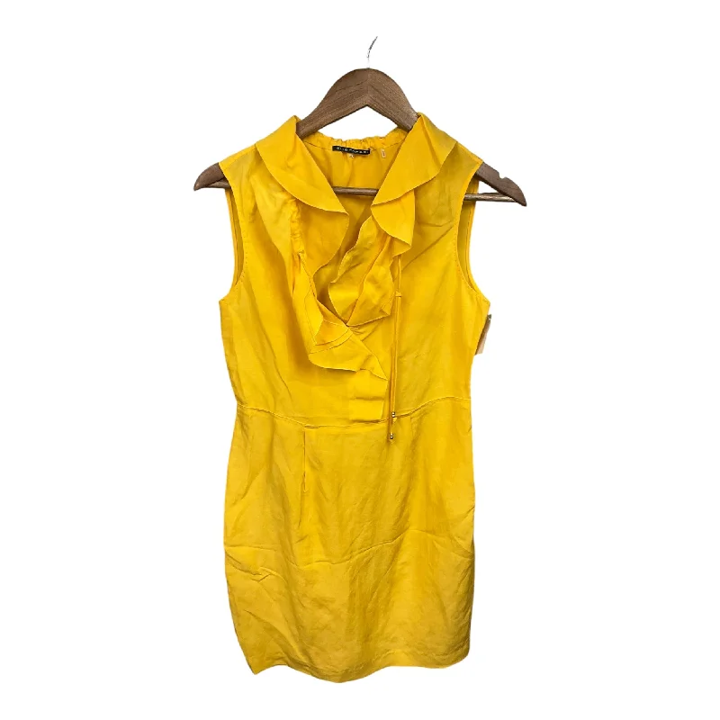 Deal Mania casual midi dressDress Casual Short By Elie Tahari In Yellow, Size: S